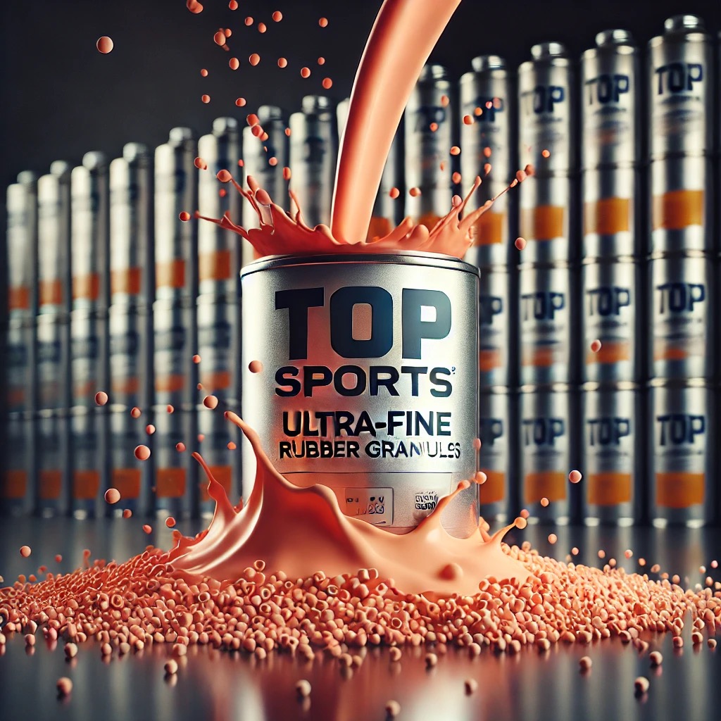 Thi công sân pickleball 10% Hạt cao su TOP 945